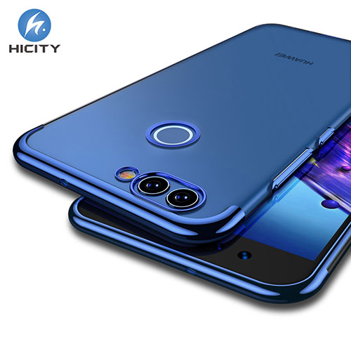 Ultra-thin Transparent TPU Soft Case T04 for Huawei Nova 2 Plus Blue