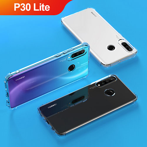 Ultra-thin Transparent TPU Soft Case T04 for Huawei P30 Lite XL Clear