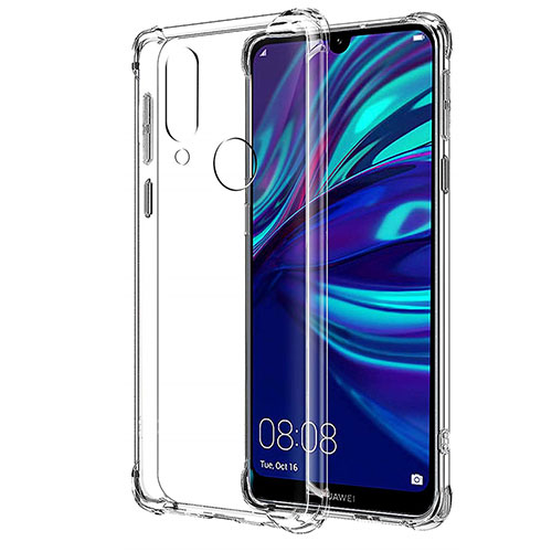 Ultra-thin Transparent TPU Soft Case T04 for Huawei Y7 (2019) Clear