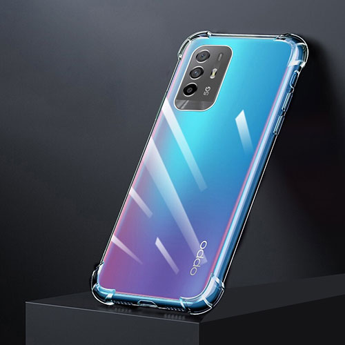 Ultra-thin Transparent TPU Soft Case T04 for Oppo A95 5G Clear