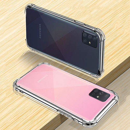 Ultra-thin Transparent TPU Soft Case T04 for Samsung Galaxy A71 5G Clear