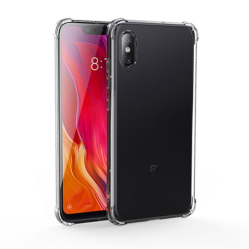 Ultra-thin Transparent TPU Soft Case T04 for Xiaomi Mi 8 Screen Fingerprint Edition Black