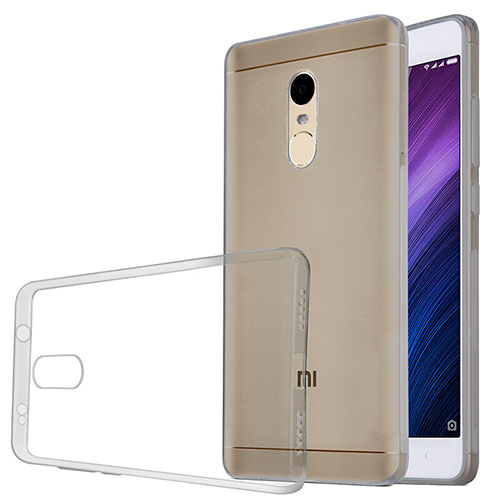 Ultra-thin Transparent TPU Soft Case T04 for Xiaomi Redmi Note 4 Standard Edition Gray