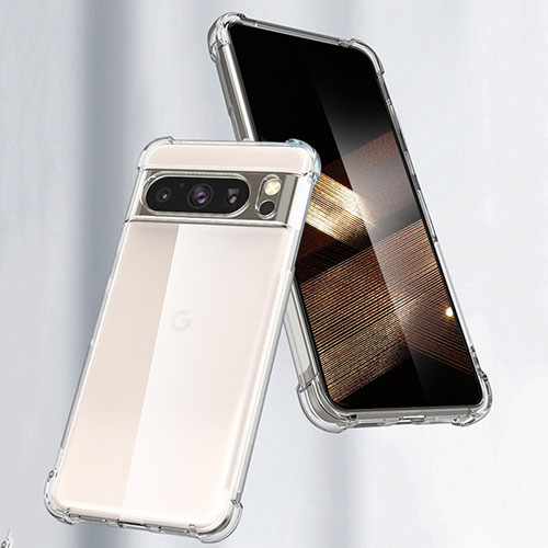Ultra-thin Transparent TPU Soft Case T05 for Google Pixel 8 Pro 5G Clear