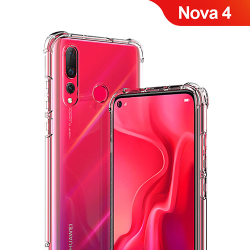 Ultra-thin Transparent TPU Soft Case T05 for Huawei Nova 4 Clear