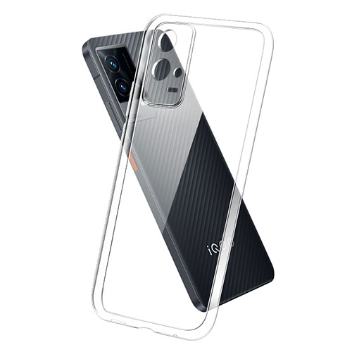 Ultra-thin Transparent TPU Soft Case T05 for Vivo iQOO 8 5G Clear