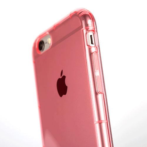 Ultra-thin Transparent TPU Soft Case T06 for Apple iPhone 6 Pink