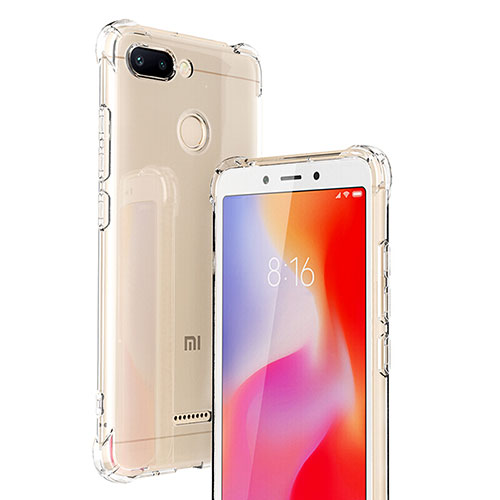 Ultra-thin Transparent TPU Soft Case T06 for Xiaomi Redmi 6 Clear