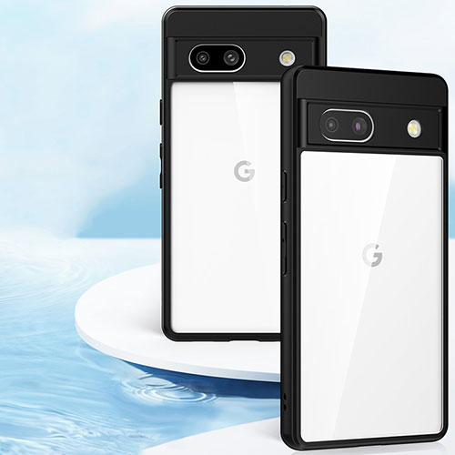 Ultra-thin Transparent TPU Soft Case T07 for Google Pixel 7a 5G Black