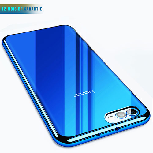 Ultra-thin Transparent TPU Soft Case T07 for Huawei Honor V10 Blue