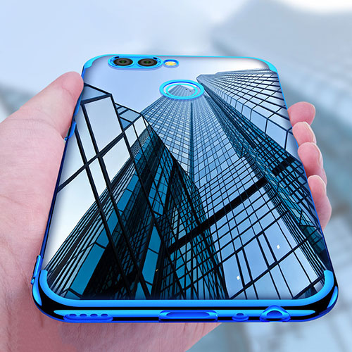 Ultra-thin Transparent TPU Soft Case T07 for Huawei Nova 2 Blue