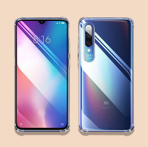 Ultra-thin Transparent TPU Soft Case T07 for Xiaomi Mi 9 Lite Clear