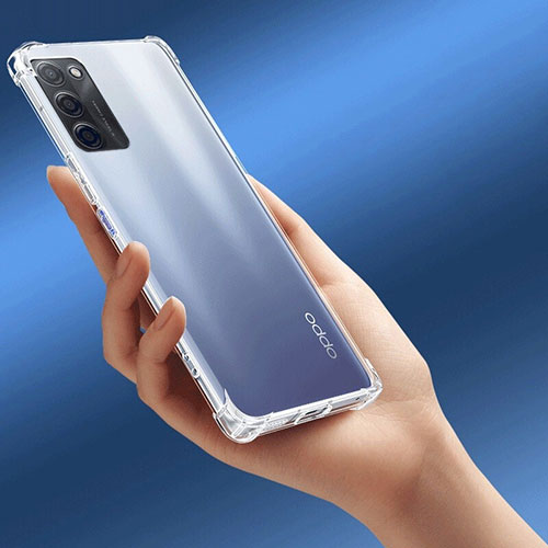 Ultra-thin Transparent TPU Soft Case T08 for Oppo A56 5G Clear