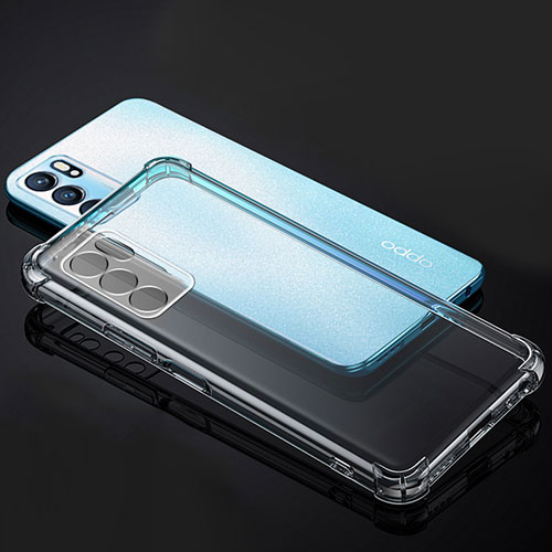 Ultra-thin Transparent TPU Soft Case T11 for Oppo Reno6 5G Clear