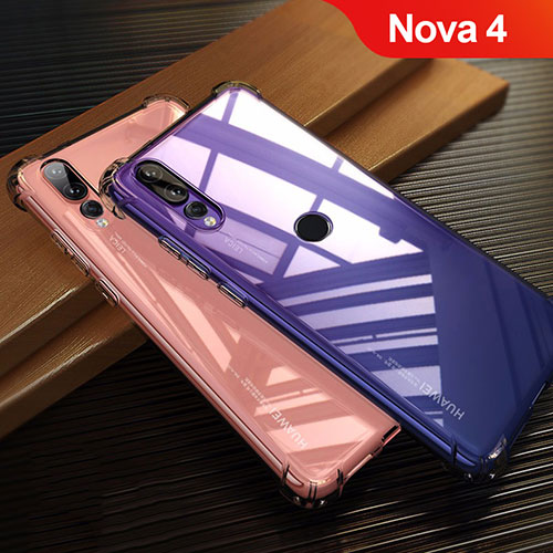 Ultra-thin Transparent TPU Soft Case T12 for Huawei Nova 4 Red