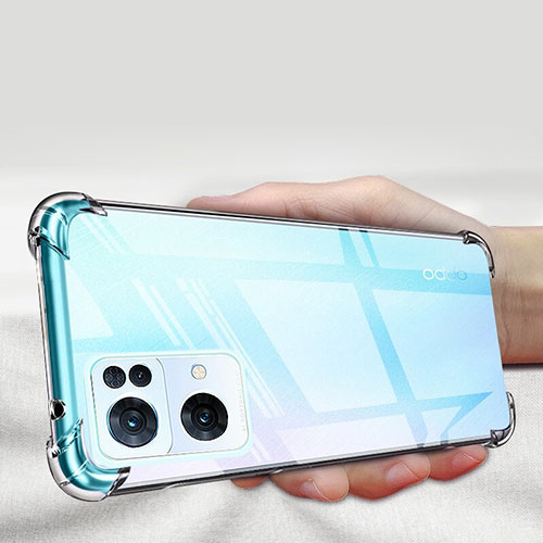 Ultra-thin Transparent TPU Soft Case T14 for Oppo Reno7 Pro 5G Clear