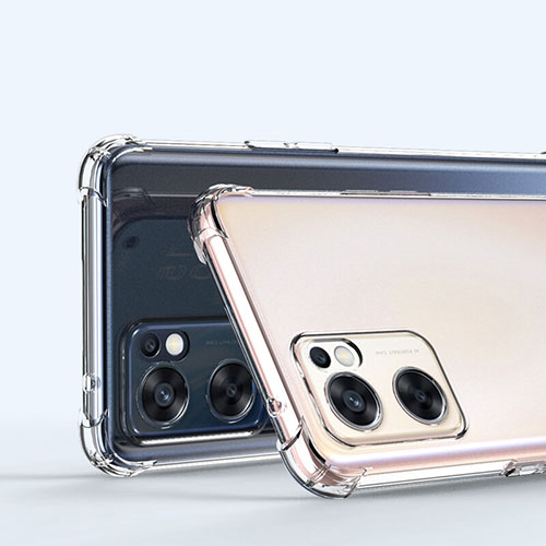 Ultra-thin Transparent TPU Soft Case T14 for Oppo Reno7 SE 5G Clear