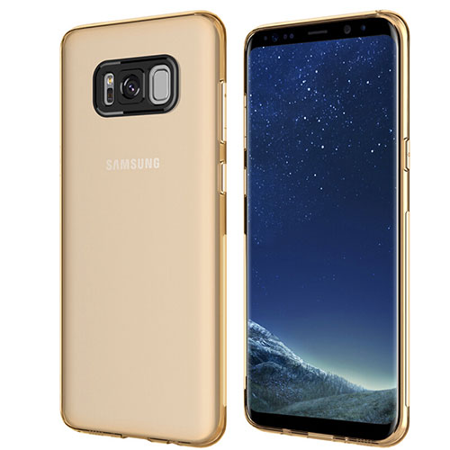 Ultra-thin Transparent TPU Soft Case T15 for Samsung Galaxy S8 Gold