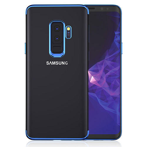 Ultra-thin Transparent TPU Soft Case T16 for Samsung Galaxy S9 Plus Blue