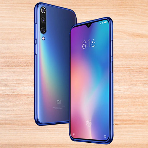 Ultra-thin Transparent TPU Soft Case T17 for Xiaomi Mi 9 Blue