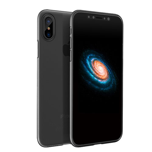 Ultra-thin Transparent TPU Soft Case T18 for Apple iPhone Xs Max Gray