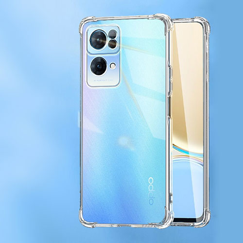 Ultra-thin Transparent TPU Soft Case T18 for Oppo Reno7 Pro 5G Clear