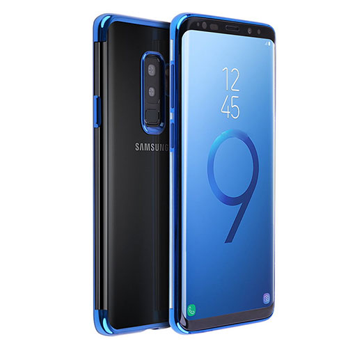 Ultra-thin Transparent TPU Soft Case T18 for Samsung Galaxy S9 Plus Blue