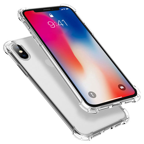 Ultra-thin Transparent TPU Soft Case U01 for Apple iPhone Xs Clear