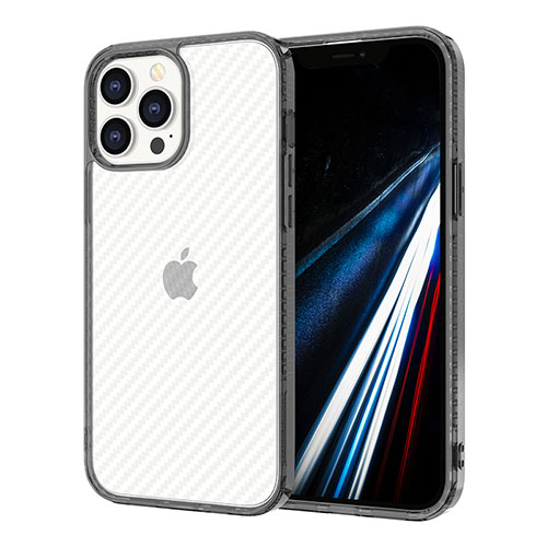 Ultra-thin Transparent TPU Soft Case YJ1 for Apple iPhone 12 Pro Black