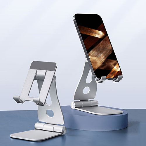 Universal Cell Phone Stand Smartphone Holder for Desk N19 Silver