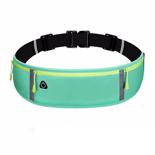 Universal Gym Sport Running Jog Belt Loop Strap Case L01 Green