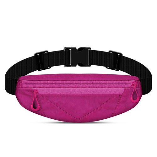 Universal Gym Sport Running Jog Belt Loop Strap Case S05 Hot Pink