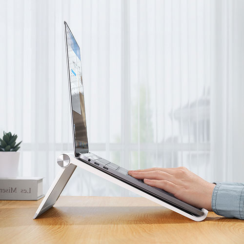 Universal Laptop Stand Notebook Holder K11 for Apple MacBook Pro 15 inch Retina Silver