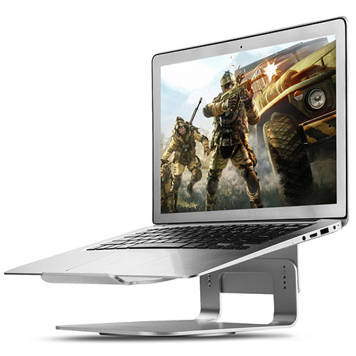 Universal Laptop Stand Notebook Holder S16 for Huawei Honor MagicBook 15 Silver