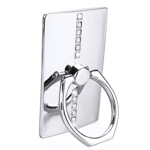 Universal Mobile Phone Finger Ring Stand Holder R10 Silver