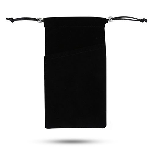 Universal Sleeve Velvet Bag Slip Case Tow Pocket Black