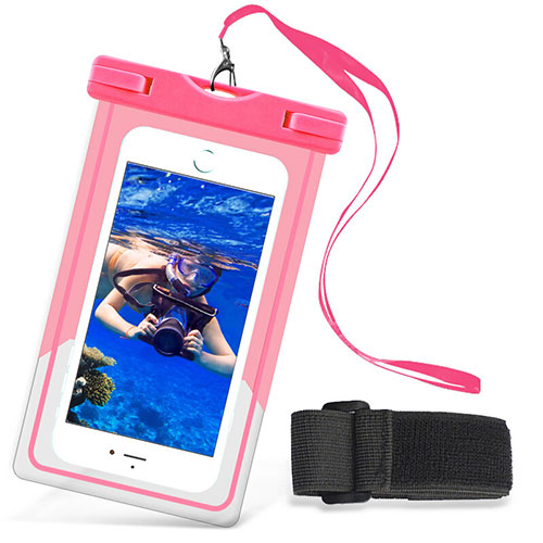 Universal Waterproof Case Dry Bag Underwater Shell W03 Pink