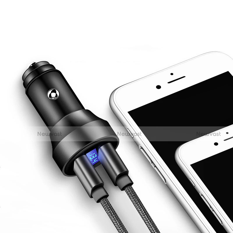 3.4A Car Charger Adapter Dual USB Twin Port Cigarette Lighter USB Charger Universal Fast Charging K06