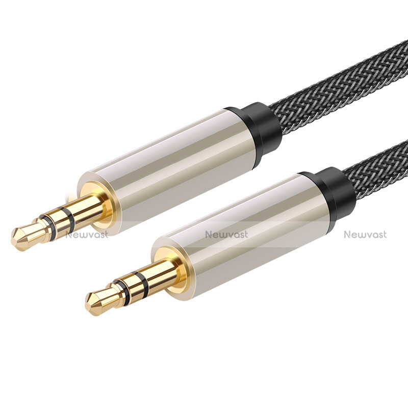 3.5mm Male to Male Stereo Aux Auxiliary Audio Extension Cable A03 Gray