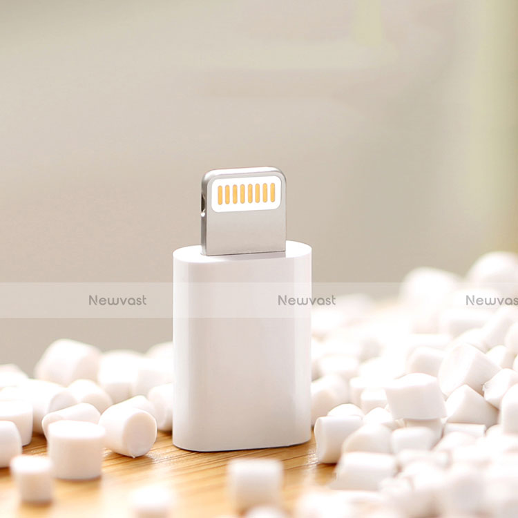 Android Micro USB to Lightning USB Cable Adapter H01 for Apple iPad 4 White