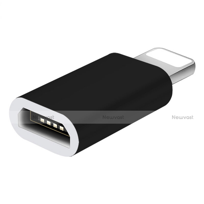 Android Micro USB to Lightning USB Cable Adapter H01 for Apple iPad Pro 11 (2020) Black
