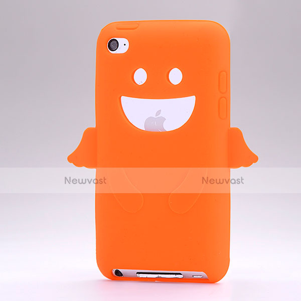 Angel Silicone Soft Cover for Apple iPod Touch 4 Orange