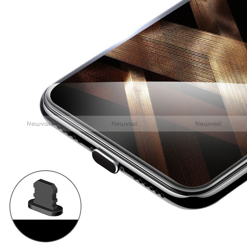 Anti Dust Cap Lightning Jack Plug Cover Protector Plugy Stopper Universal H02 for Apple iPhone Xs Black