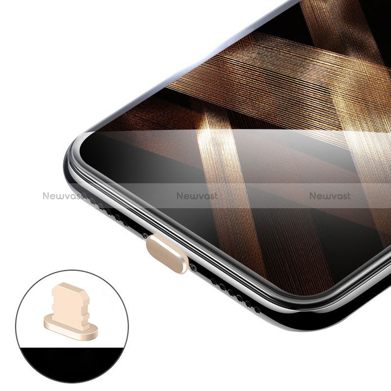 Anti Dust Cap Lightning Jack Plug Cover Protector Plugy Stopper Universal H02 for Apple iPhone Xs Gold