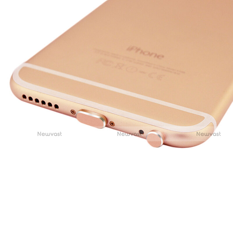 Anti Dust Cap Lightning Jack Plug Cover Protector Plugy Stopper Universal J01 for Apple iPad 4 Rose Gold