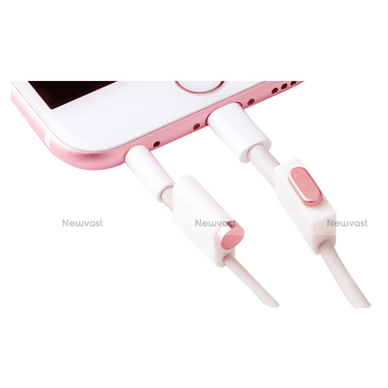 Anti Dust Cap Lightning Jack Plug Cover Protector Plugy Stopper Universal J02 for Apple iPad New Air (2019) 10.5 Rose Gold