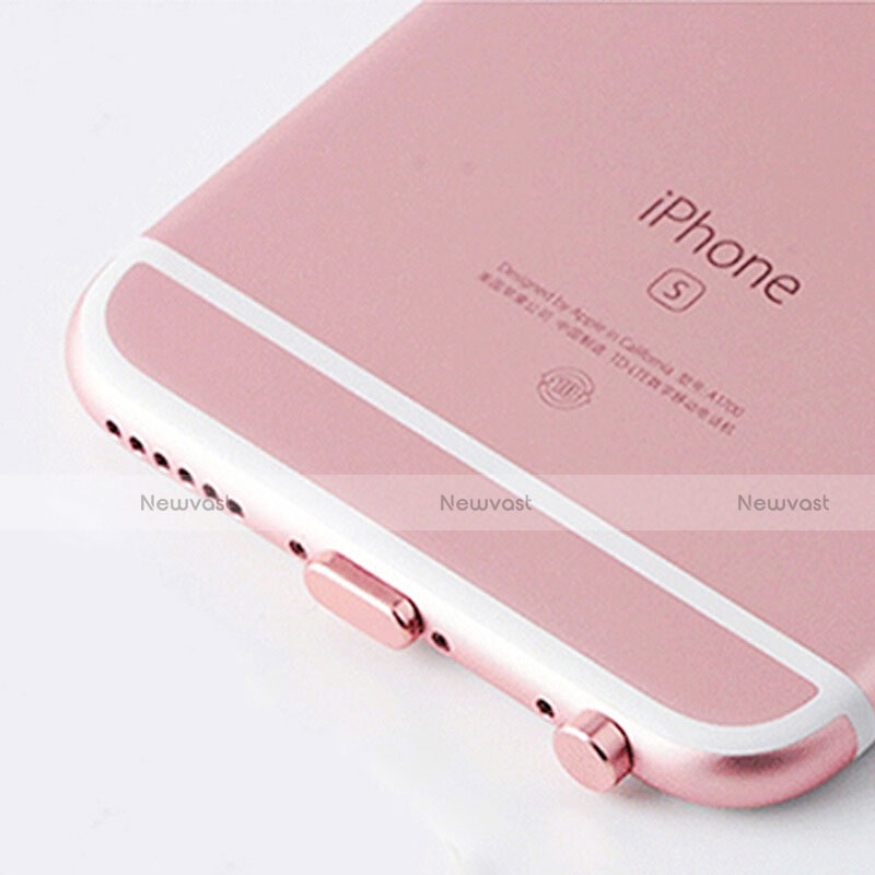 Anti Dust Cap Lightning Jack Plug Cover Protector Plugy Stopper Universal J02 for Apple iPhone 6 Plus Rose Gold