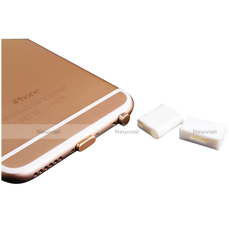 Anti Dust Cap Lightning Jack Plug Cover Protector Plugy Stopper Universal J02 for Apple iPhone Xs Gold