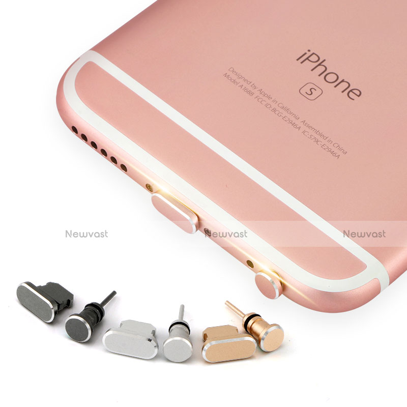 Anti Dust Cap Lightning Jack Plug Cover Protector Plugy Stopper Universal J04 for Apple iPad 4 Gold