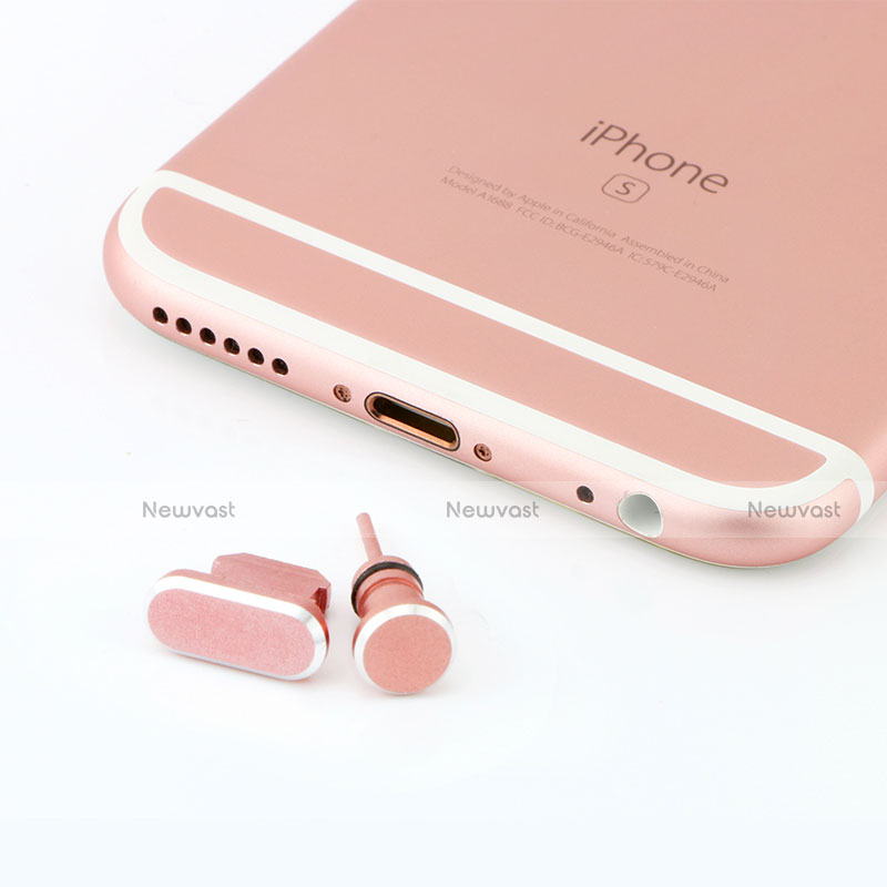 Anti Dust Cap Lightning Jack Plug Cover Protector Plugy Stopper Universal J04 for Apple iPad 4 Rose Gold